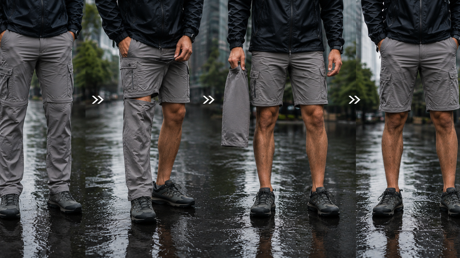 4 Convertible Pants Built for the Monsoon City Commute