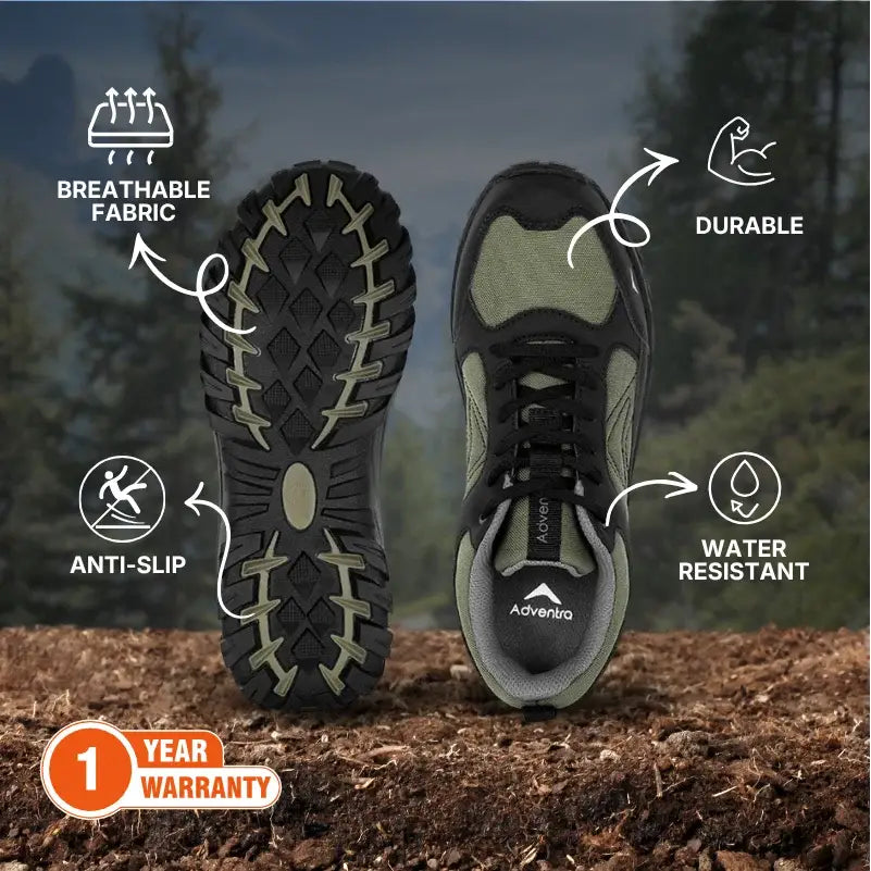 Adventra Men’s Low Ankle Hiking Shoes - Shoes
