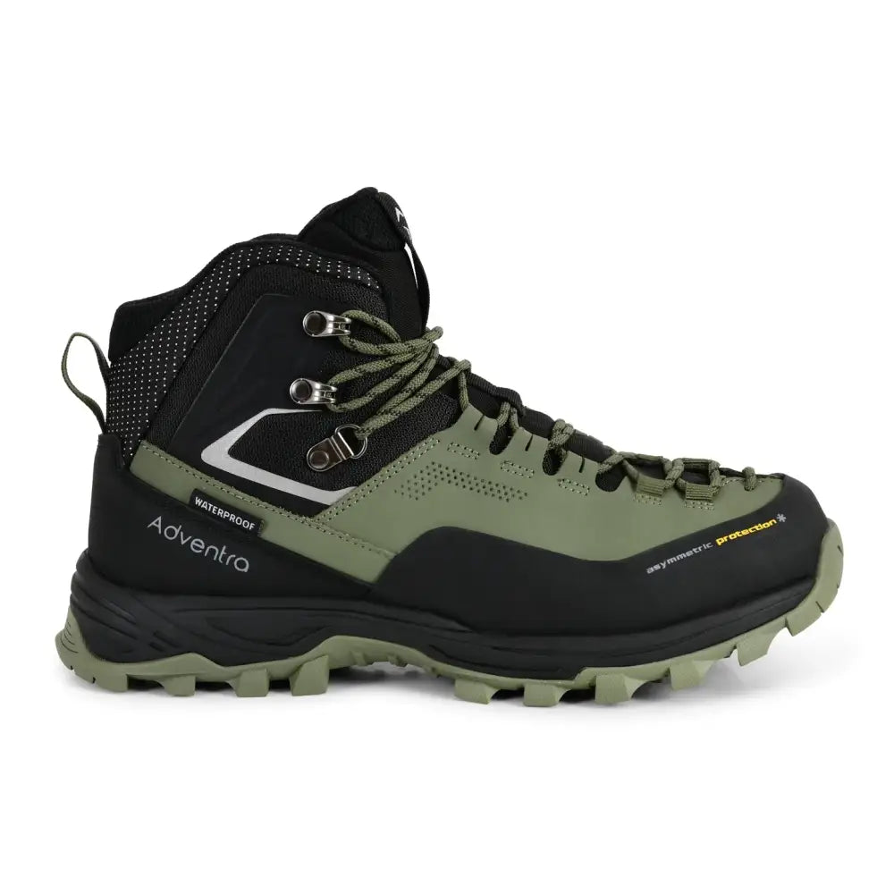 Adventra Men’s Warm and Waterproof Mid-Ankle Hiking Shoes - Green / 40 - Shoes