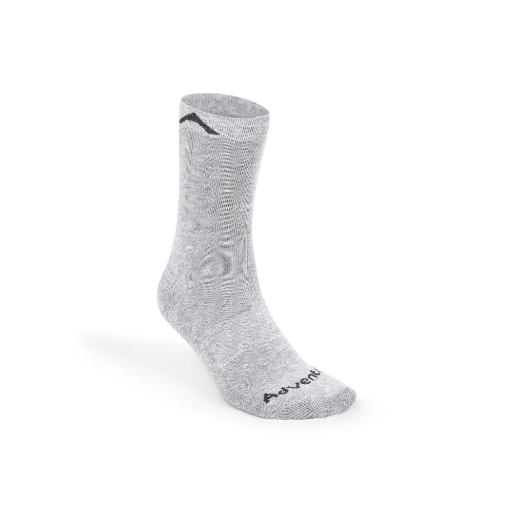 Adventra Unisex Socks with Marino Wool & Acrylic 2 Pairs - Pewter / 39-42/M - Socks