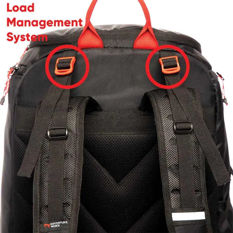 Adventure Worx Athletic Bag-Sports Bag-Backpack-35 Litres - Black / 35 Litres - Rucksacks and Backpacks
