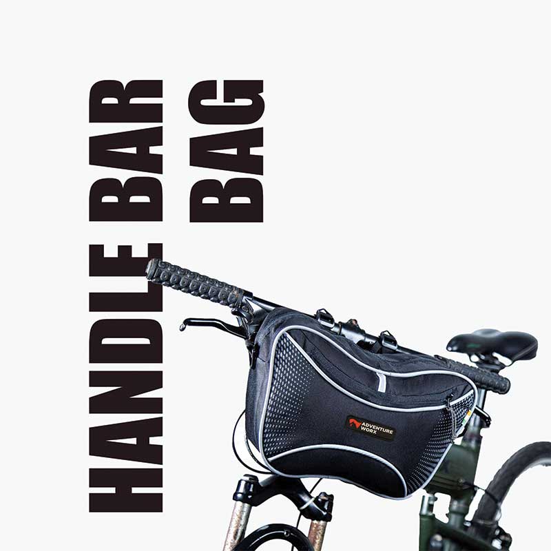 Adventure Worx Cycle Handlebar Bag-Large - Black - Cycling Essentials