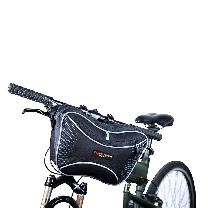 Adventure Worx Cycle Handlebar Bag-Large - Black - Cycling Essentials