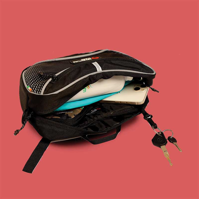 Adventure Worx Cycle Handlebar Bag-Large - Black - Cycling Essentials