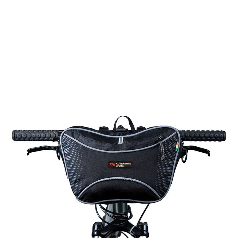 Adventure Worx Cycle Handlebar Bag-Large - Black - Cycling Essentials