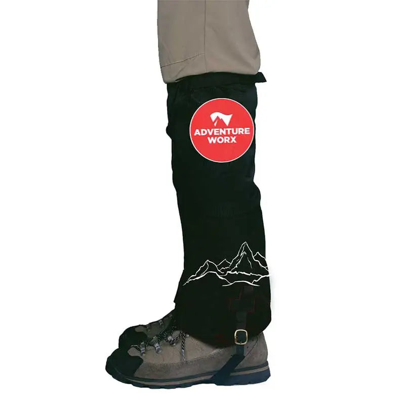 Adventure Worx Gaiter For Trekking-Hiking - Black - Travel Essentials