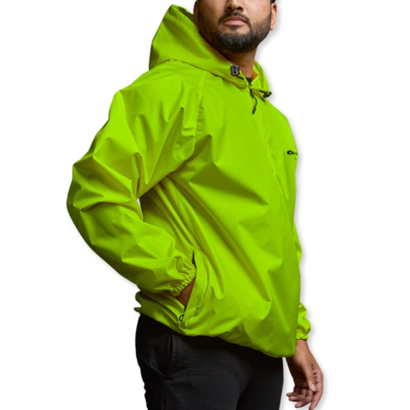 Adventure Worx Men’s Anorak Waterproof Rain Jacket - Green / M & L - Rainwear