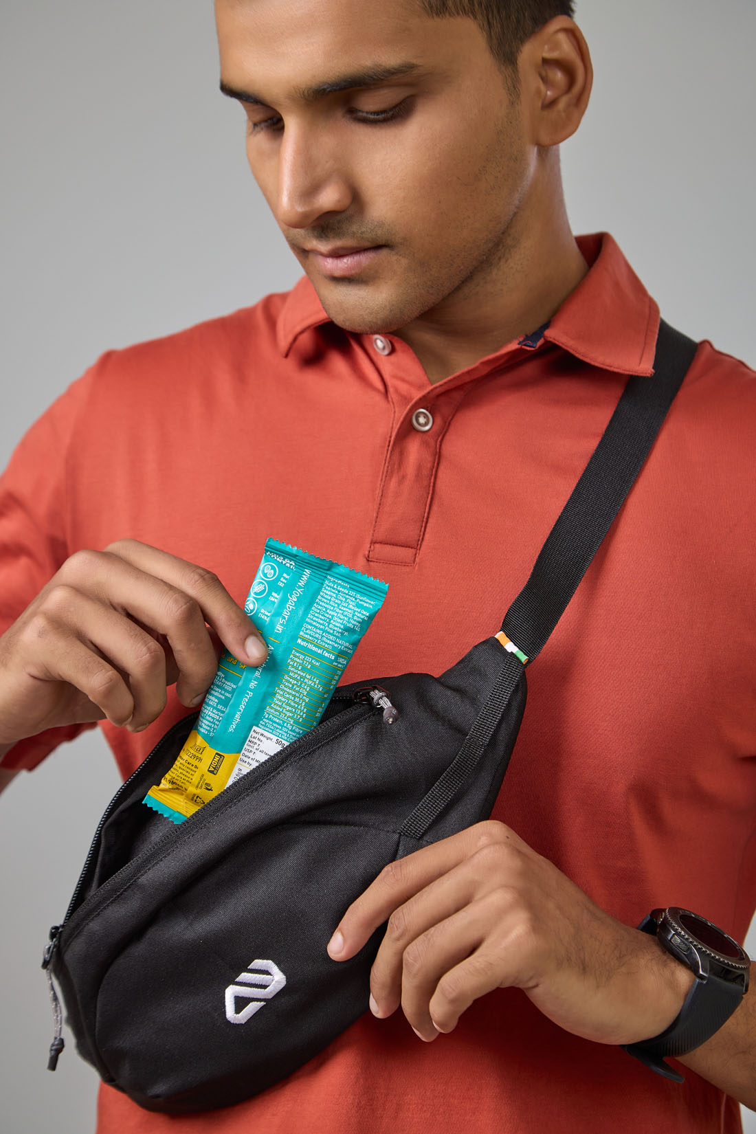 Adventure Worx Travel & Hiking Chail Cross Body Waist Pack (Pack of2) - Black - Waist Packs