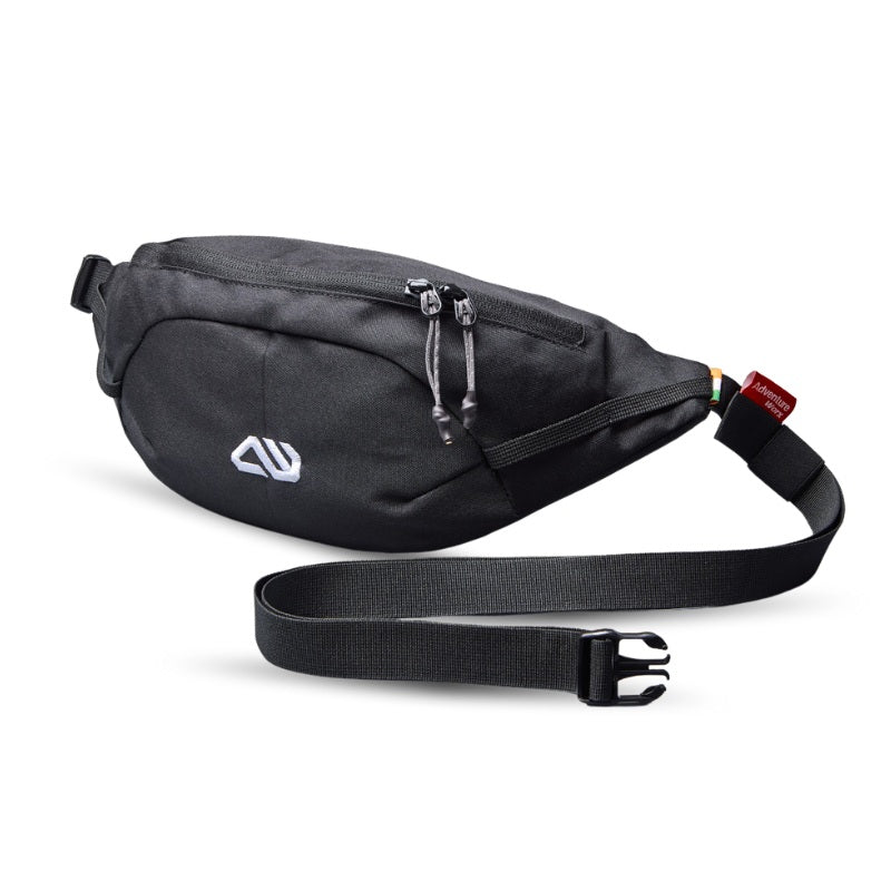 Adventure Worx Travel & Hiking Chail Cross Body Waist Pack (Pack of2) - Black - Waist Packs