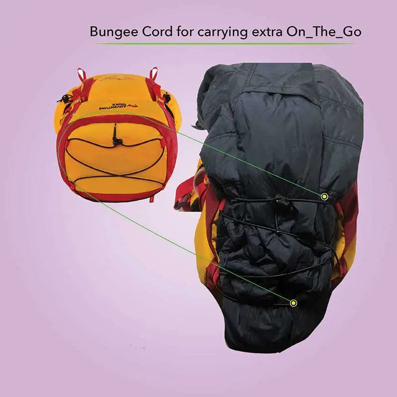 Adventure Worx Xplore 35 Litre Rucksack - Yellow / 35 Litres - Rucksacks and Backpacks