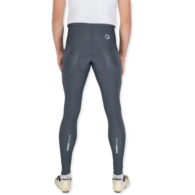 Apace Men's Blade Endurance cycling pants in slate gray, featuring cargo pockets and a slim fit for active cycling performance.