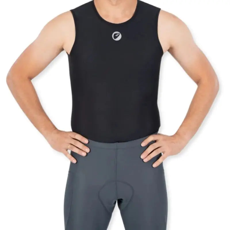 Apace Women's cycling base layer mesh cooling shirt in black, lightweight and breathable fabric for active cycling comfort.