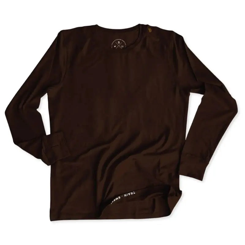 Athlos Men’s Long Sleeve T-shirt - Espresso / S - T-shirt