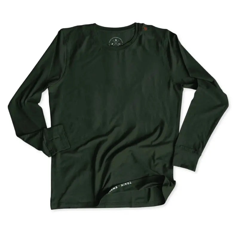 Athlos Men’s Long Sleeve T-shirt - Moss Green / S - T-shirt