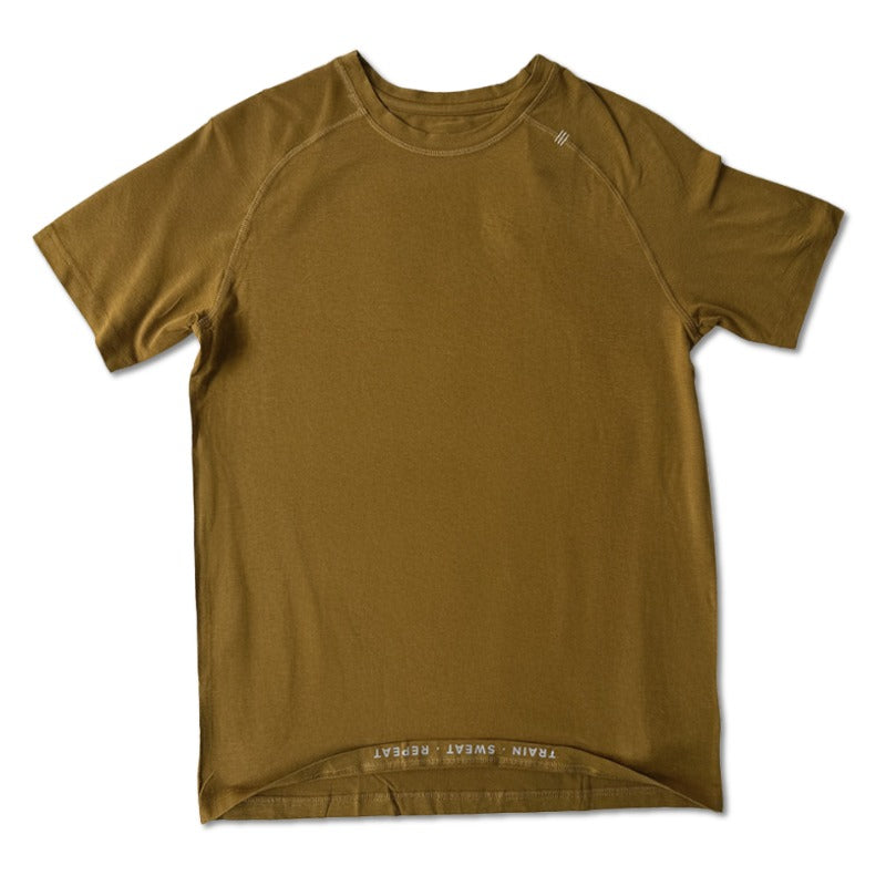 Athlos Men’s Training Raglan - Cedar / S - T-shirt