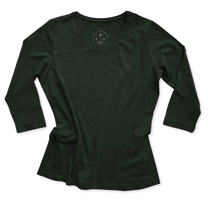 Athlos Women’s Long Sleeve T-shirt - Moss Green / S - T-shirt