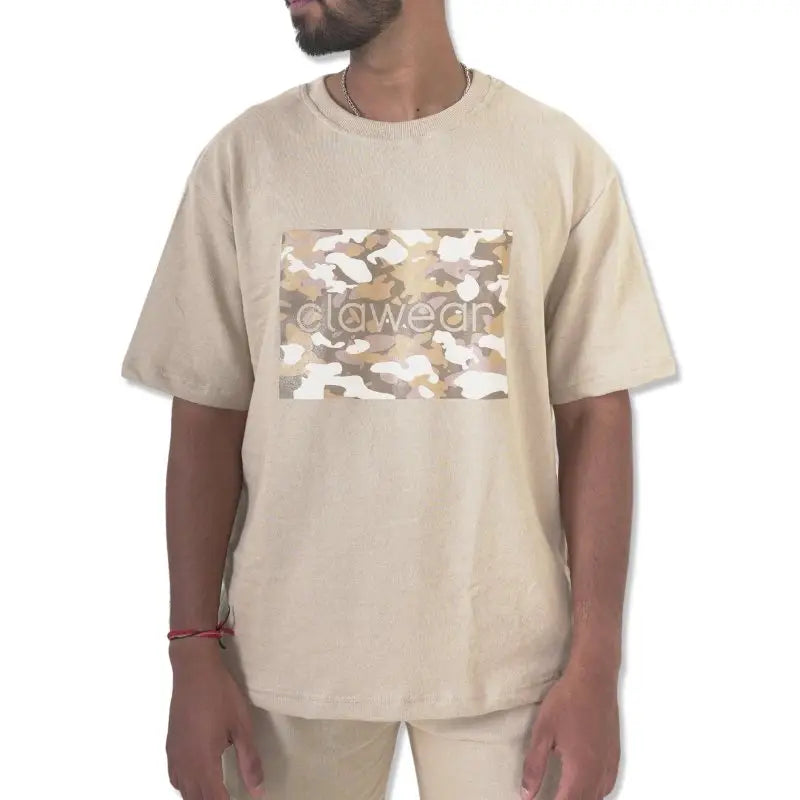 Clawear men's Hemis T-shirt in black, featuring a bold graphic design on the front and a classic crew neck style.