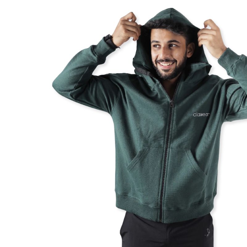 Clawear Men’s K2 Double Hooded Jacket - Green / S - Winter Jacket
