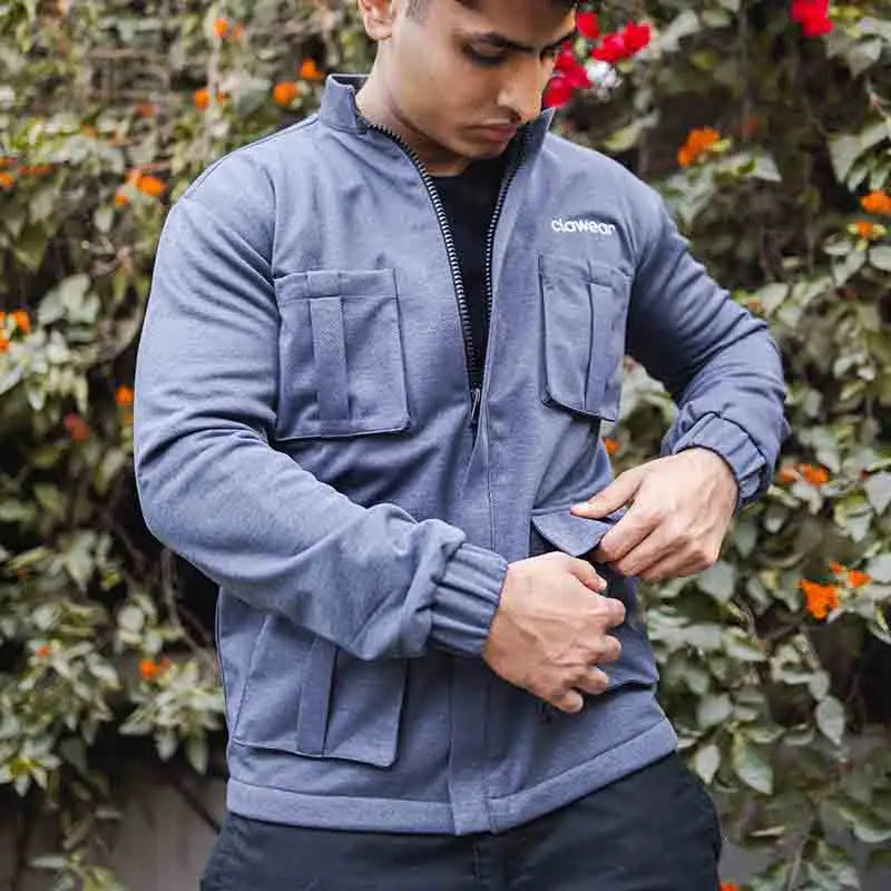 Clawear Men’s Manas Utility Full Sleeve Jacket - Wind Jacket