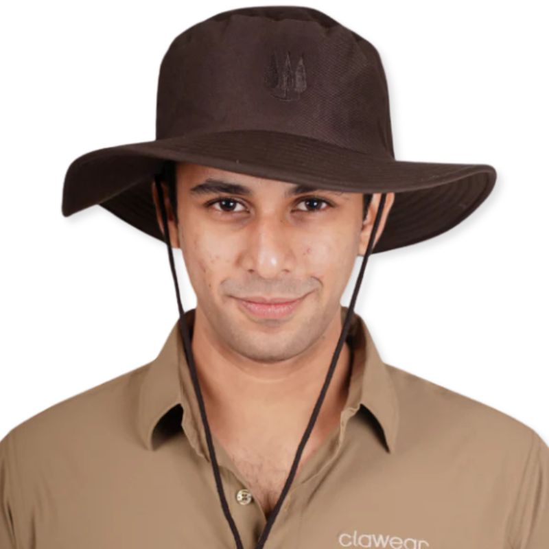 Clawear Unisex Mahogany Panama Hats - Brown - Headwear