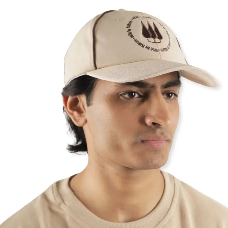 Clawear Unisex Oak Baseball Cap - Beige - Headwear
