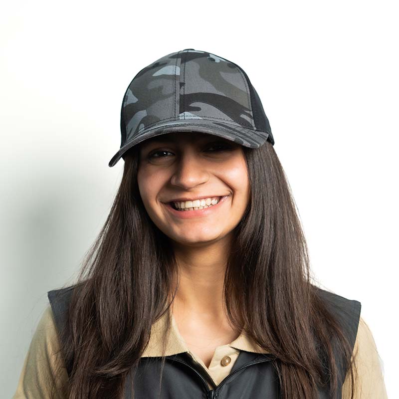 Clawear Unisex Oak Baseball Cap - Black Camouflage - Headwear