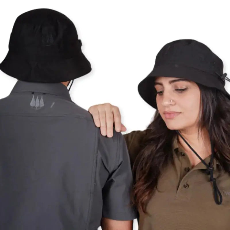 Clawear Unisex Pine Bucket Hat with Drawstring - Headwear