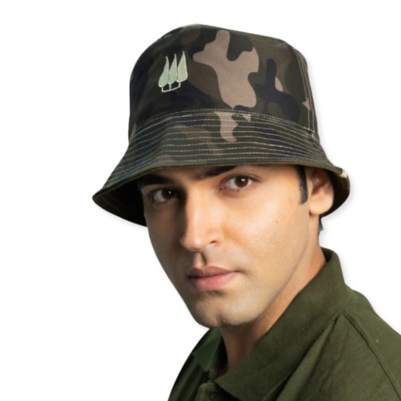 Clawear Unisex Pine Bucket Hats- Reversible Camo - Camo - Headwear
