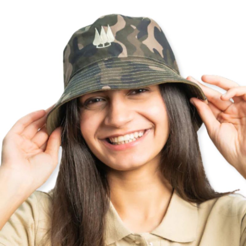 Clawear Unisex Pine Bucket Hats- Reversible Camo - Camo - Headwear
