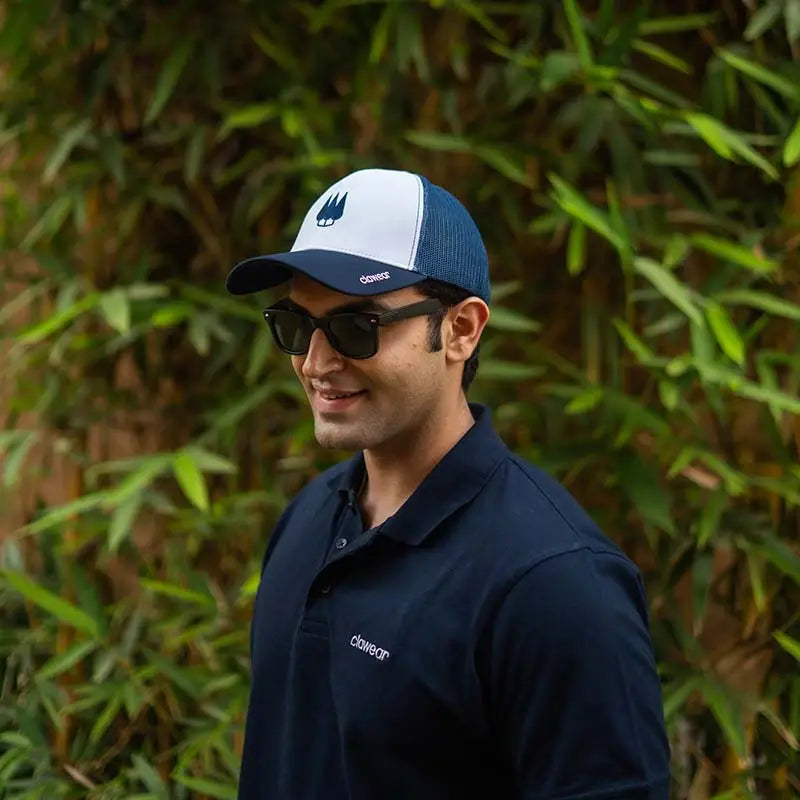 Clawear Unisex Teak Trucker Cap with Breathable Mesh - Headwear