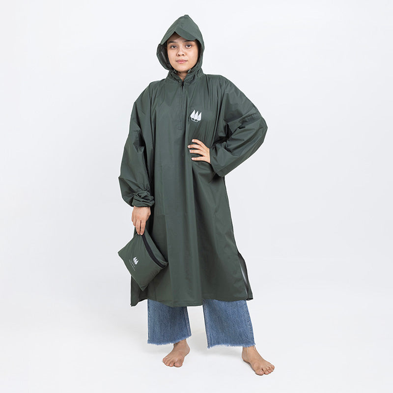 Clawear Women’s Amazon Rain Poncho - Olive Green / Free Size - Rainwear
