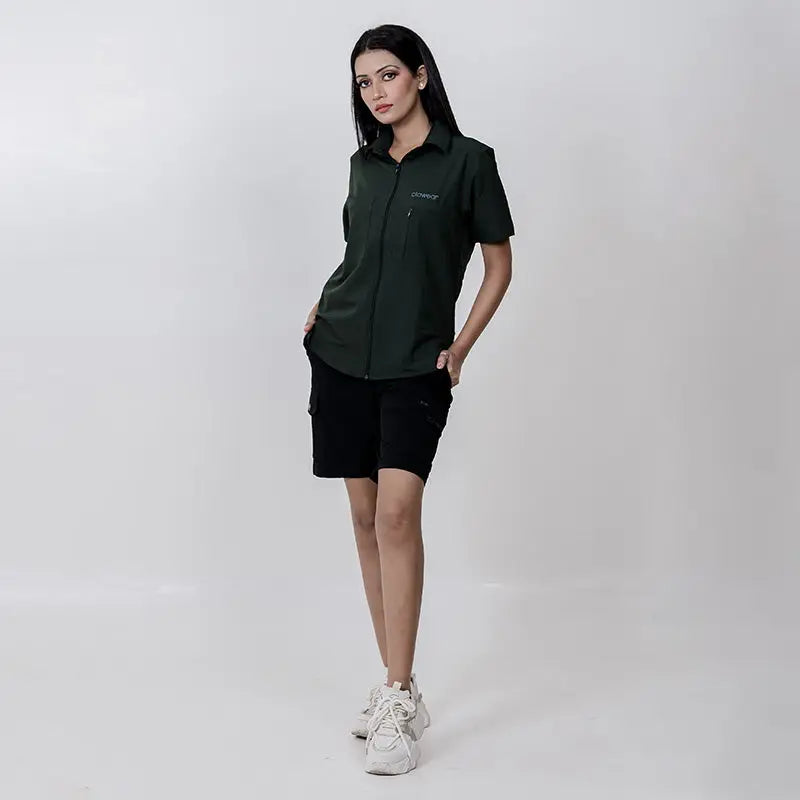 Clawear Women’s Nicobar Airvent Half Sleeve Shirt - Shirt