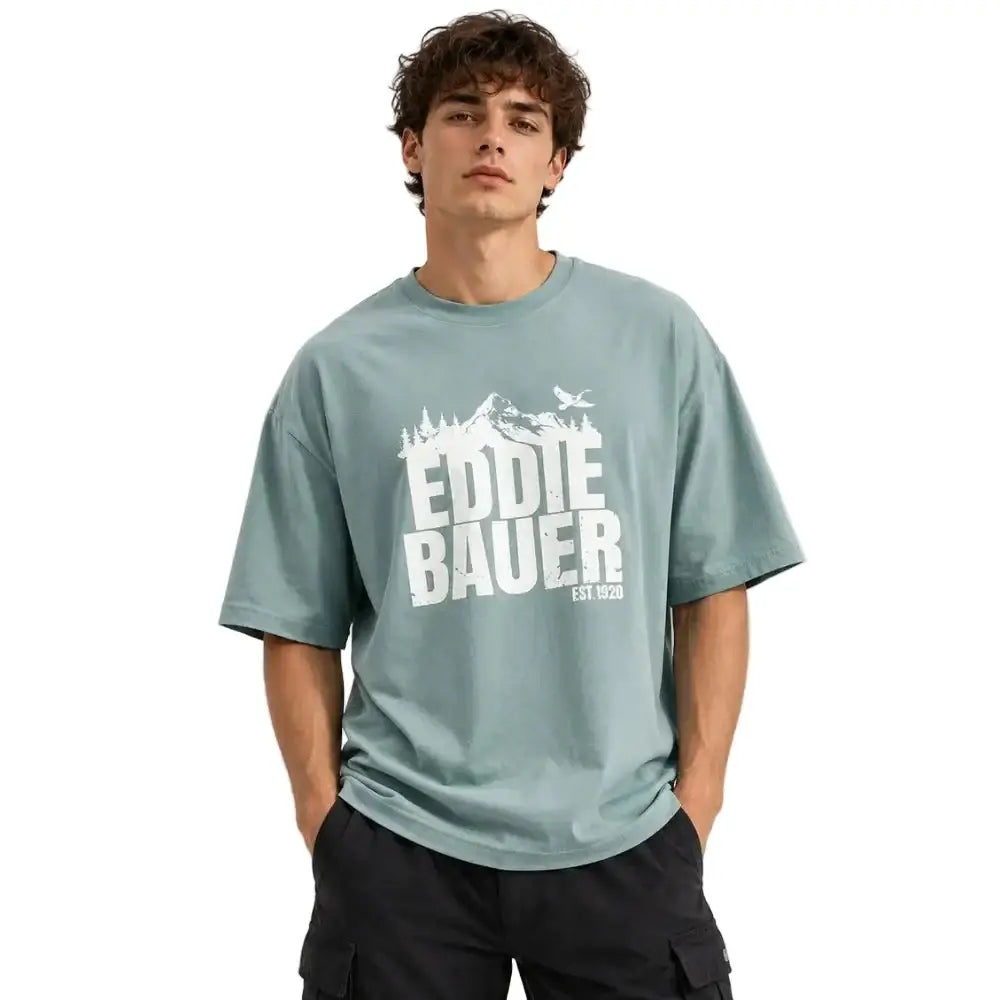 Eddie Bauer Men’s Ridgeline Graphic Tee - Green / S - T-shirt
