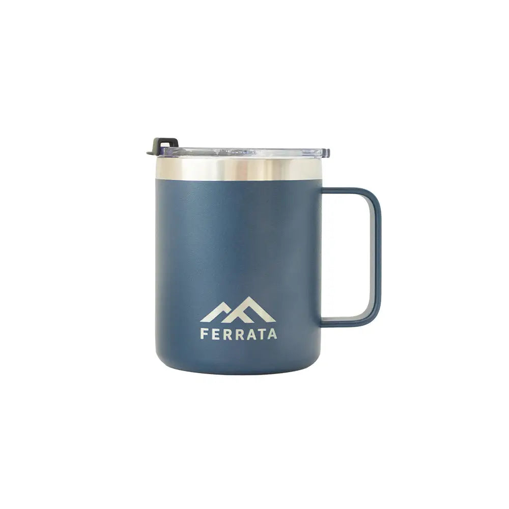 Ferrata Stainless Steel 350 ml Flip Lid Mug - Blue / 350 ml