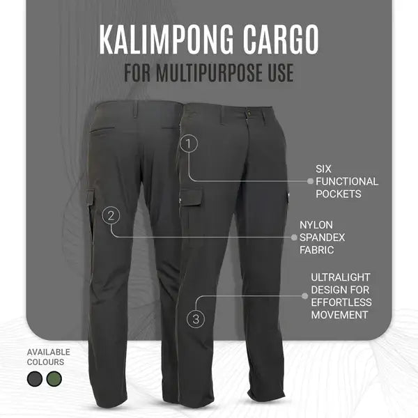 Gokyo Men’s Kalimpong Dry Fit Cargo Hiking Pants - Cargos and Pants