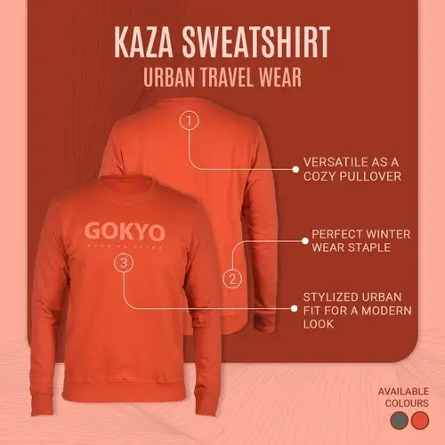 Gokyo Men’s Kaza 100% Cotton Outdoor Sweatshirt - sweatshirt