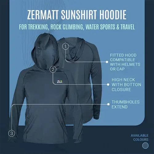 Gokyo Men’s Zermatt Sunshirt Hoodie - Hoodie