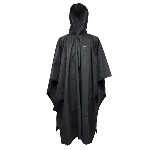 Gokyo Unisex Coorg Waterproof Breathable Backpack-Friendly Poncho - Black - Poncho
