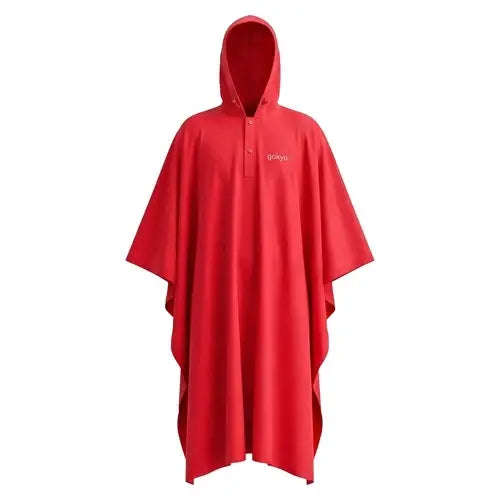 Gokyo Unisex Coorg Waterproof Breathable Backpack-Friendly Poncho - Red - Poncho