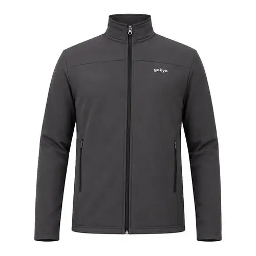 Gokyo Unisex Kaza Soft Shell Insulated Fleece Jacket - Gray / S - Fleece Jacket