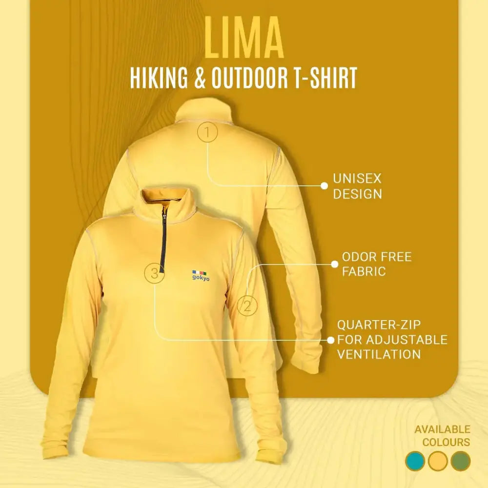 Gokyo Unisex Lima Ultralight Hiking & Outdoor Dry Fit T-Shirt - T-shirt