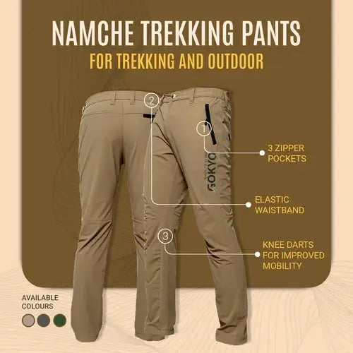 Gokyo Unisex Namche 4-Way Stretch Trekking Pants - Cargos and Pants
