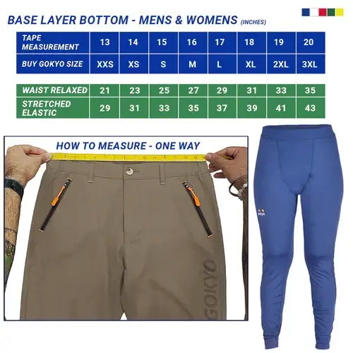Gokyo Unisex Zermatt Polarec XT Base Layer Bottom - bottom