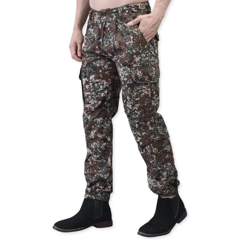 Indian Sports Gear men's Garuda digital tactical cargo army pants, durable military-style cargo and combat pants in versatile design