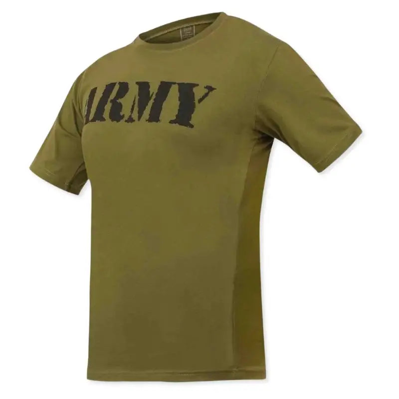 Indian Sports Gear Men’s Round Neck 100% Cotton Lycra Army Military T-Shirt - T-shirt
