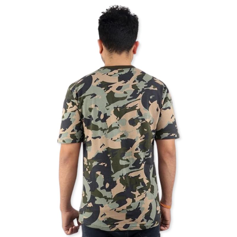 Indian Sports Gears Army Combat Modern Camo Half Sleeve T-shirt - T-shirt