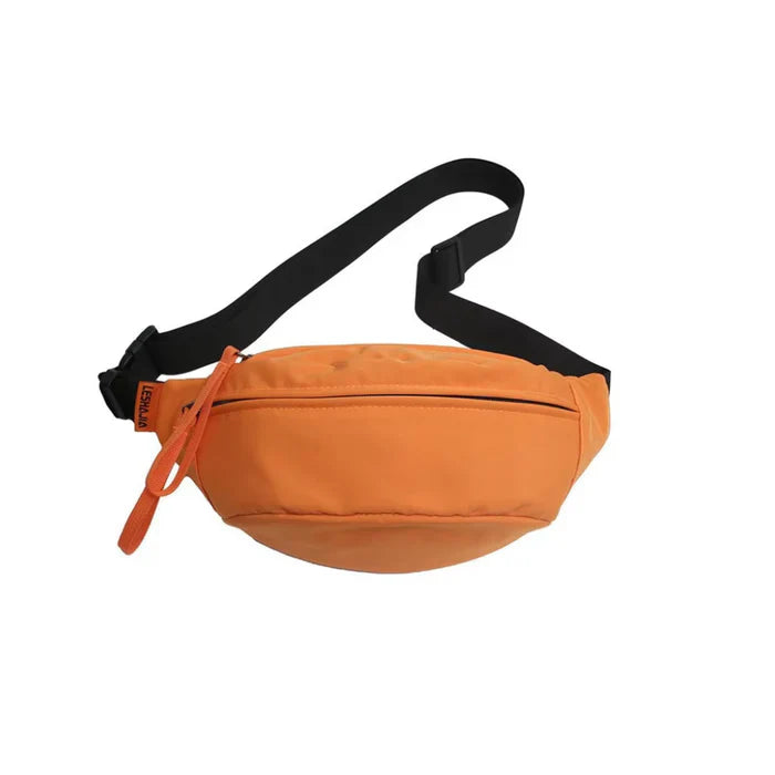 JAG Cosmic Orange Cross Body 3 Compartment Sling Bag | Waist Pack - Waist Packs