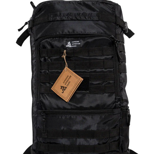 JAG IV Defender Convertible Tactical Backpack 2 in 1 -36 Litres Ideal for Trekking & Travel - Jet Black / 36 Litres