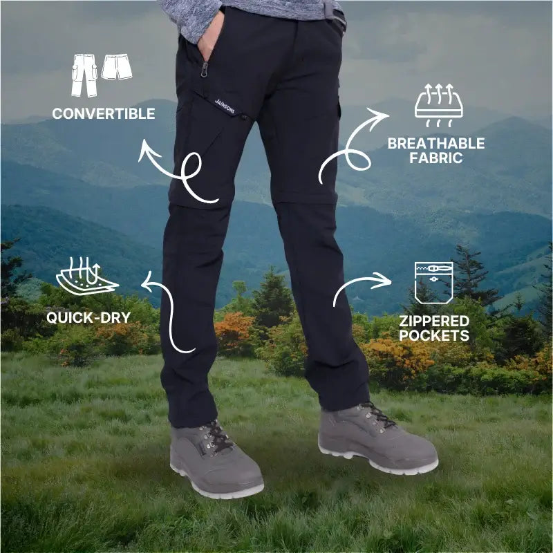 JAG Men’s Discovery Series Convertible Trekking Hiking & Travel Pants - Cargos and Pants