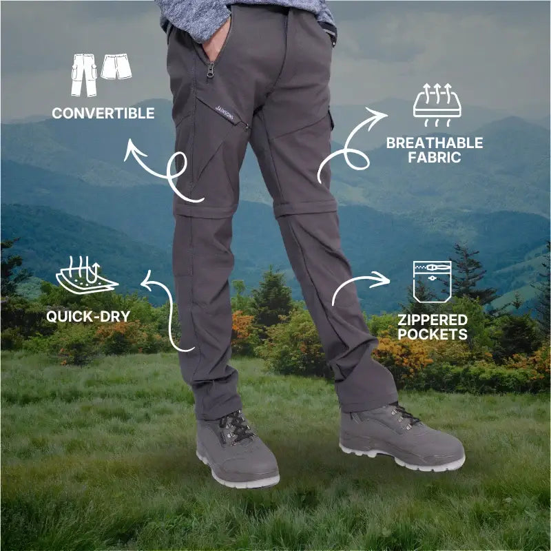 JAG Men’s Discovery Series Convertible Trekking Hiking & Travel Pants - Cargos and Pants